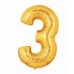 Number Balloons (Gold/Silver color)